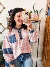 Load image into Gallery viewer, Selena Thermal &amp; Denim Top