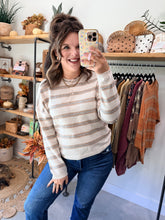 Load image into Gallery viewer, Holland Stripe Henley Top