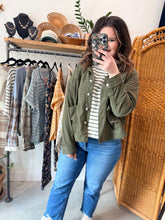 Load image into Gallery viewer, Olive Corduroy Shacket