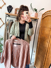 Load image into Gallery viewer, Pointelle Knit Open Front Cardigan
