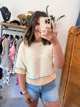 Load image into Gallery viewer, Butter &amp; Cream Stripe Sweater