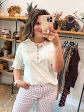 Load image into Gallery viewer, Contrast Stitch Top