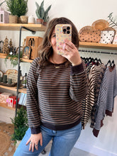 Load image into Gallery viewer, Coffee Stripe Top