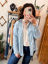 Load image into Gallery viewer, Floral Denim Shirt