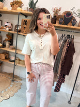 Load image into Gallery viewer, Contrast Stitch Top