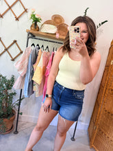 Load image into Gallery viewer, Butter Polka Dot Edge Crop Top