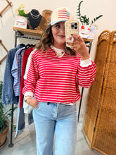 Load image into Gallery viewer, Girl On The Run Striped Pullover