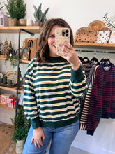 Load image into Gallery viewer, Contrast Wide Neck Long Sleeve