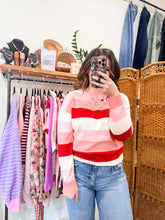 Load image into Gallery viewer, Valentines Day Colorblock Sweater
