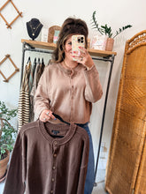 Load image into Gallery viewer, Raw Edge Exposed Seam Cardigan