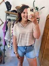Load image into Gallery viewer, Raised Ribbed Collared Top