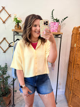 Load image into Gallery viewer, Raw Edge Short Sleeve Cardigan