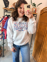 Load image into Gallery viewer, Floral USA Sweatshirt