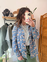 Load image into Gallery viewer, Sophia Floral Denim Top