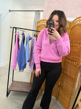 Load image into Gallery viewer, Half Zip Kangaroo Sweatshirt