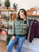 Load image into Gallery viewer, Contrast Wide Neck Long Sleeve