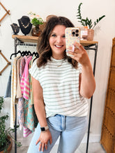 Load image into Gallery viewer, Sage Stripe Top