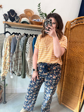 Load image into Gallery viewer, Vintage Floral Denim Pants