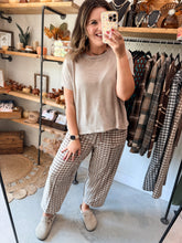 Load image into Gallery viewer, Brushed Checkered Pants