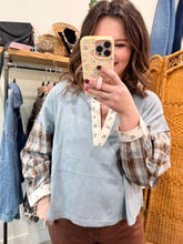 Load image into Gallery viewer, Denim Ditsy Floral Top