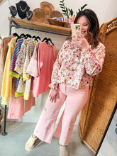 Load image into Gallery viewer, Soft Pink Eyelet Embroidery Pants