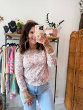 Load image into Gallery viewer, Waffle Floral Top