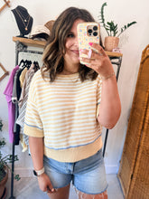 Load image into Gallery viewer, Butter &amp; Cream Stripe Sweater