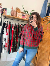 Load image into Gallery viewer, Christmas Bow Detail Sleeve Top