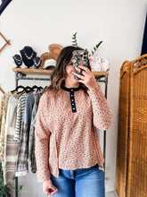 Load image into Gallery viewer, Ditsy Floral Waffle Henley
