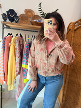 Load image into Gallery viewer, Vintage Caramel Floral Jacket