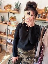 Load image into Gallery viewer, 4 Button Henley Sweater
