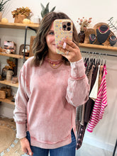 Load image into Gallery viewer, Winter Rose Double Ribbed Pullover