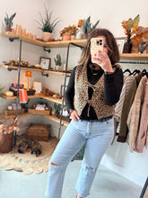 Load image into Gallery viewer, Leopard Bow Vest