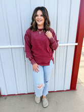 Load image into Gallery viewer, Acid Washed Ribbed Pullover - 3 Colors