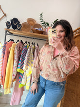 Load image into Gallery viewer, Vintage Caramel Floral Jacket
