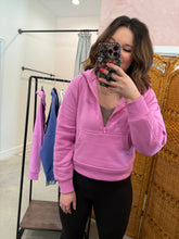 Load image into Gallery viewer, Half Zip Kangaroo Sweatshirt
