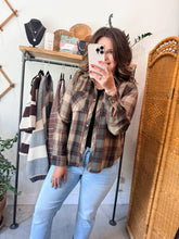 Load image into Gallery viewer, Sunset Plaid Flannel Shirt