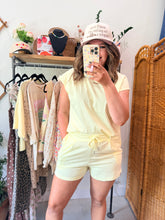 Load image into Gallery viewer, Butter Yellow Short Set