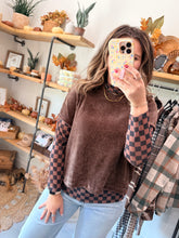 Load image into Gallery viewer, Mocha Checkered Mesh