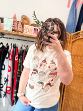 Load image into Gallery viewer, Santa + Santa hats tee