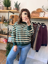 Load image into Gallery viewer, Contrast Wide Neck Long Sleeve
