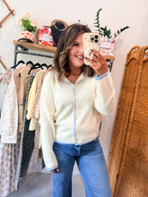 Load image into Gallery viewer, Stripe Raw Hem Cardigan