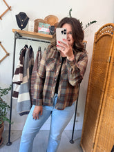 Load image into Gallery viewer, Sunset Plaid Flannel Shirt