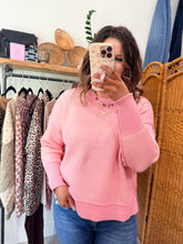 Load image into Gallery viewer, Exposed Seam Two Tone Sweater