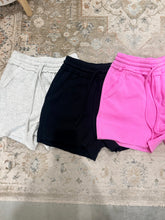 Load image into Gallery viewer, Fleece Raw Hem Shorts