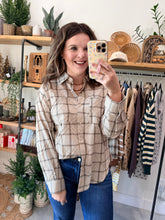 Load image into Gallery viewer, Textured Plaid Top