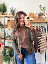 Load image into Gallery viewer, Corduroy Cotrast Plaid Shirt