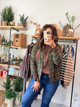 Load image into Gallery viewer, Corduroy Cotrast Plaid Shirt