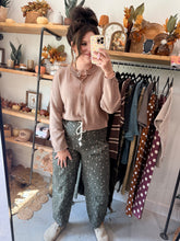 Load image into Gallery viewer, Olive Ditsy Floral Pants