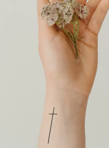 Cross Temporary Tattoo